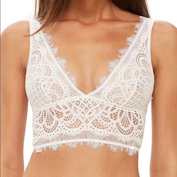 Topshop Other - Topshop Lydia eyelash lace bralette in ivory
